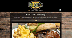 Desktop Screenshot of drakessteakandale.com